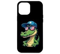 Funny Gator Alligator Crocodile 4th of July Gift Men Women Case for iPhone 12 Pro Max