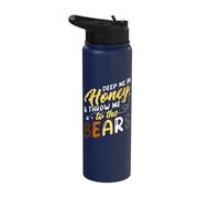 Funny Gay Bear Honey Pride LGBT Retro Stainless Steel Insulated Water Bottle