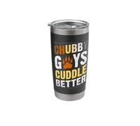 Funny Gay Bear Pride Chubby Guys Bear Flag Stainless Steel Insulated Tumbler