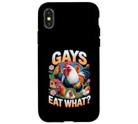 Funny Gays Eat What - Cock Chicken LGBT Humor Gay Men Women Case for iPhone X/XS