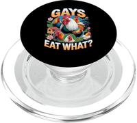 Funny Gays Eat What - Cock Chicken LGBT Humor Gay Men Women PopSockets PopGrip for MagSafe