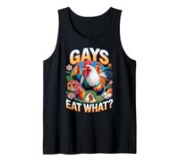 Funny Gays Eat What - Cock Chicken LGBT Humor Gay Men Women Tank Top