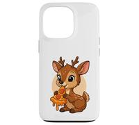 Funny Gazelle Eating Pizza Graphic Boys Girls Gazelle Lover Case for iPhone 13 Pro