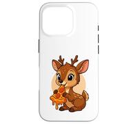 Funny Gazelle Eating Pizza Graphic Boys Girls Gazelle Lover Case for iPhone 16 Pro