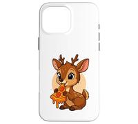 Funny Gazelle Eating Pizza Graphic Boys Girls Gazelle Lover Case for iPhone 16 Pro Max