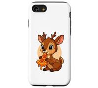 Funny Gazelle Eating Pizza Graphic Boys Girls Gazelle Lover Case for iPhone SE (2020) / 7/8