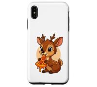 Funny Gazelle Eating Pizza Graphic Boys Girls Gazelle Lover Case for iPhone XS Max