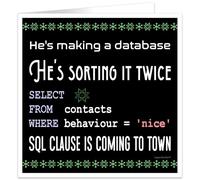 Funny Geek Christmas Card | Perfect for Software Developers, IT Engineers & Programmers | Techy Xmas Card for Him or Her | For Computer Science Students