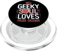 Funny Geek Humor Fried Chicken Lover Nerdy Food Obsession PopSockets PopGrip for MagSafe
