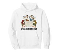 Funny Geese We Are Not Lost Map Road Trip Father’s Day Pullover Hoodie