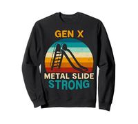 Funny Gen X Playground Slide Strong Childhood Generation Sweatshirt