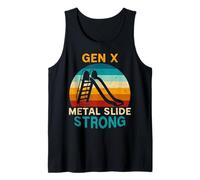 Funny Gen X Playground Slide Strong Childhood Generation Tank Top