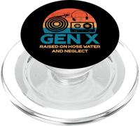 Funny Gen X Raised on Hose Water Retro Humor Nostalgia PopSockets PopGrip for MagSafe