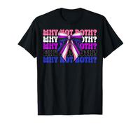 Funny Genderfluid Gender Fluid Pride Flag LGBTQ Why Not Both T-Shirt