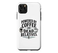 Funny Genealogy Powered by Coffee and Dead Relatives Case for iPhone 11 Pro Max