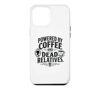 Funny Genealogy Powered by Coffee and Dead Relatives Case for iPhone 12 Pro Max