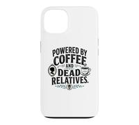 Funny Genealogy Powered by Coffee and Dead Relatives Case for iPhone 13