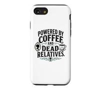 Funny Genealogy Powered by Coffee and Dead Relatives Case for iPhone SE (2020) / 7/8