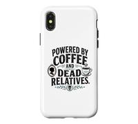 Funny Genealogy Powered by Coffee and Dead Relatives Case for iPhone X/XS