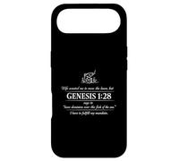 Funny Genesis 1 28 Fishing Jesus Christ Faith Case for iPhone Air