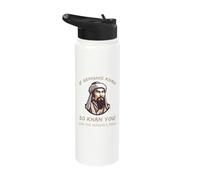 Funny Genghis Khan Quote Mongolian History Stainless Steel Insulated Water Bottle