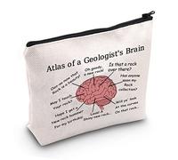 Funny Geologist Gifts Atlas of a Geologist's Brain Makeup Bags Geology Rock Collector Bags (Atlas of a Geologist's Brain B EU)