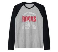 Funny Geologist Natural Scientist Gift Geology Raglan Baseball Tee
