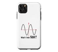 Funny Geometry Humor Math Pun What's Your Sine Wave Graph Case for iPhone 11 Pro Max