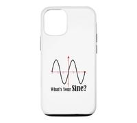 Funny Geometry Humor Math Pun What's Your Sine Wave Graph Case for iPhone 12/12 Pro