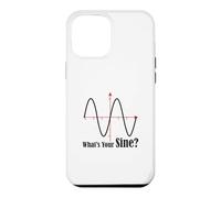 Funny Geometry Humor Math Pun What's Your Sine Wave Graph Case for iPhone 12 Pro Max