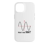 Funny Geometry Humor Math Pun What's Your Sine Wave Graph Case for iPhone 14