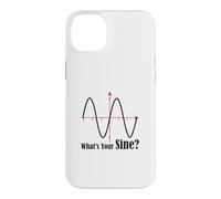 Funny Geometry Humor Math Pun What's Your Sine Wave Graph Case for iPhone 14 Plus