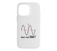Funny Geometry Humor Math Pun What's Your Sine Wave Graph Case for iPhone 14 Pro Max