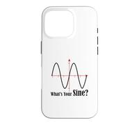 Funny Geometry Humor Math Pun What's Your Sine Wave Graph Case for iPhone 16 Pro