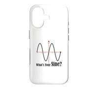 Funny Geometry Humor Math Pun What's Your Sine Wave Graph Case for iPhone 17