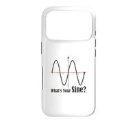 Funny Geometry Humor Math Pun What's Your Sine Wave Graph Case for iPhone 17 Pro