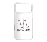 Funny Geometry Humor Math Pun What's Your Sine Wave Graph Case for iPhone 17 Pro Max