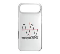 Funny Geometry Humor Math Pun What's Your Sine Wave Graph Case for iPhone Air