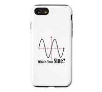 Funny Geometry Humor Math Pun What's Your Sine Wave Graph Case for iPhone SE (2020) / 7/8