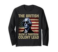 Funny George Washington The British Blew A 13 Colony Lead Long Sleeve T-Shirt