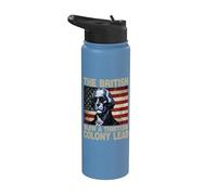 Funny George Washington The British Blew A 13 Colony Lead Stainless Steel Insulated Water Bottle