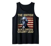 Funny George Washington The British Blew A 13 Colony Lead Tank Top