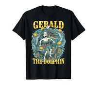 Funny Gerald Dolphin Underwater City Builder Humor T-Shirt