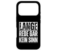 Funny German Phrase Lange Rede Gar Kein Sinn Case for iPhone 17 Pro