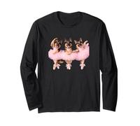 Funny German Shepherd Dog Ballet Dancer Mom Ballerina Cute Long Sleeve T-Shirt