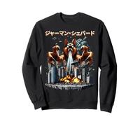 Funny German Shepherd Dog Kaiju Monster Japanese Sweatshirt