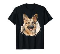 Funny German Shepherd Dog Owner Gifts by DIMMERCH Unisex Adults Dog Owner T-Shirt Black Short Sleeve Classic Fit S