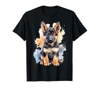 Funny German Shepherd Dog Owner Gifts by DIMMERCH Unisex Adults Dog Owner T-Shirt Black Small Classic Fit Short Sleeve