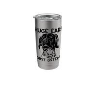 Funny German Shorthaired Pointer Huge Ears Worst Listener Stainless Steel Insulated Tumbler