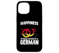 Funny German Spouse Germany Marriage German Wife Husband Case for iPhone 15